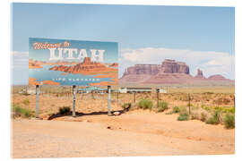 Akrylbilde American West - Welcome Utah