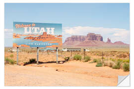 Autocolante decorativo American West - Welcome Utah