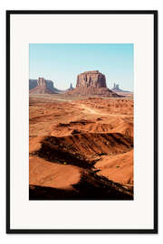 Gerahmter Kunstdruck Amerikanischer Westen - Monument Valley Tribal Park I.