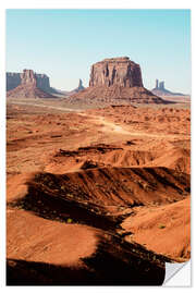 Selvklebende plakat American West - Monument Valley Tribal Park I