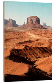 Wood print American West - Monument Valley Tribal Park I