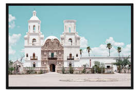 Gerahmter Kunstdruck Amerikanischer Westen - Tucson Kirche