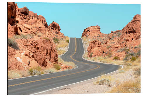 Aluminium print American West - Valley of Fire