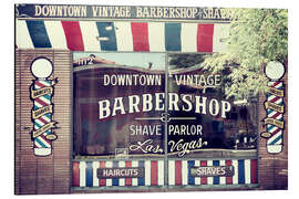 Stampa su alluminio West americano - Vegas Barbershop