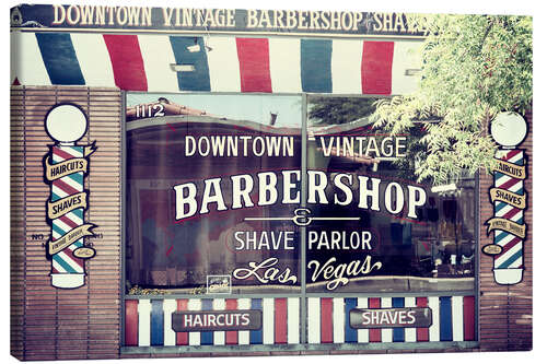 Canvas print American West - Vegas Barbershop