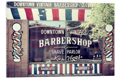 Foam board print American West - Vegas Barbershop