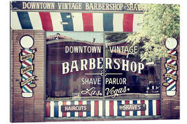 Tableau en plexi-alu Ouest américain - Vegas Barbershop