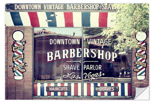 Sticker mural Ouest américain - Vegas Barbershop