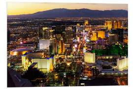 Foam board print American West - Las Vegas Skyline at Dusk