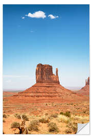 Sticker mural American West - Impressionnant Monument Valley