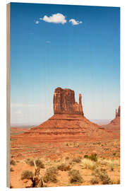 Holzbild Amerikanischer Westen - Awesome Monument Valley