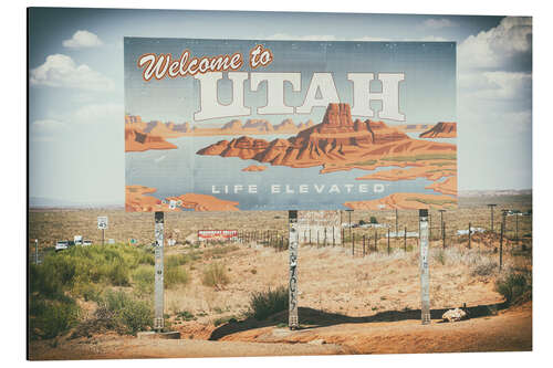 Aluminium print American West - Utah