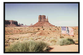 Gerahmter Kunstdruck Amerikanischer Westen - Navajo Monument Valley