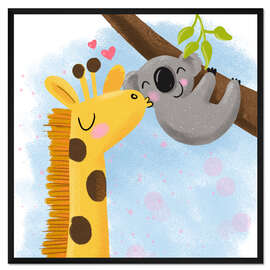 Gerahmter Kunstdruck Ich mag dich