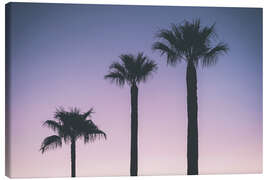 Tableau sur toile Ouest américain - Coucher de soleil violet - Philippe HUGONNARD