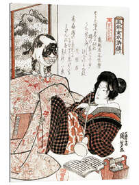 Galleriataulu Woman with cat