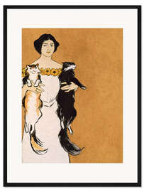 Gerahmter Kunstdruck Katzen