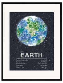 Gerahmter Kunstdruck Earth