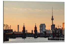 Magnettafel Berliner Oberbaumbrücke Skyline