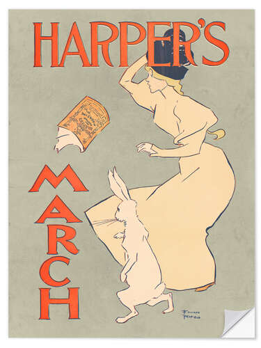 Selvklebende plakat Harper's March