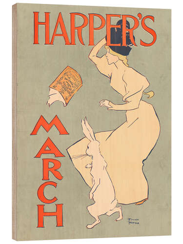 Wood print Harper's March