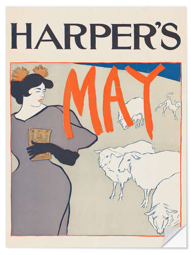 Selvklebende plakat Harper's May