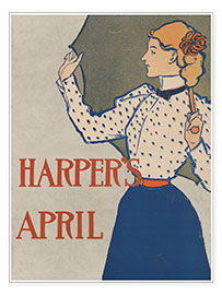 Wall print  Harper&#039;s April - Edward Penfield