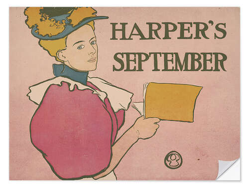 Selvklebende plakat Harper's September