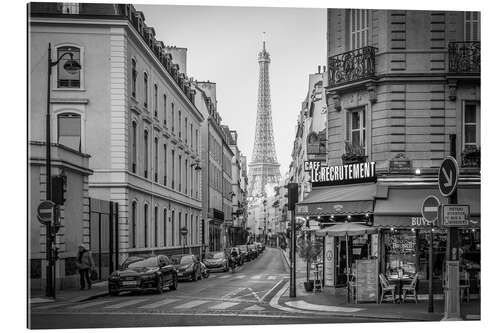 Tableau en plexi-alu Rue Saint Dominique avec la Tour Eiffel