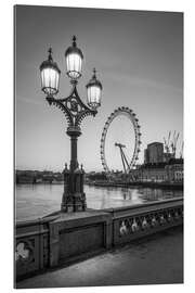 Gallery print London Eye, monochrome