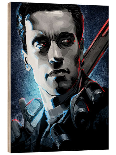 Wood print The Terminator