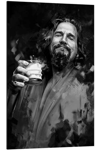 Obraz na aluminium The Big Lebowski, black and white