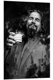 Foam board print The Big Lebowski, black and white