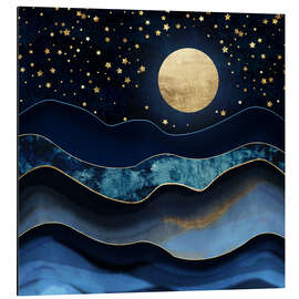 Magnettafel Goldener Mond