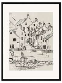 Gerahmter Kunstdruck Alte Stadt ll