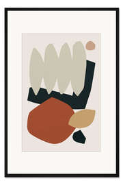 Gerahmter Kunstdruck Collage Earth II