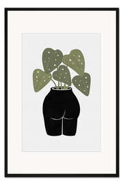 Gerahmter Kunstdruck Kurvige Vase
