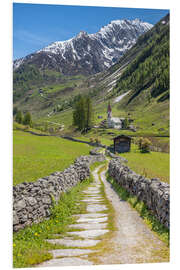 PVC print Way of the Cross to the Holy Spirit Church in Ahtntal (South Tyrol)