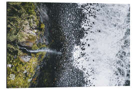 Magnettafel Schwarzer Sandstrand von Seixal