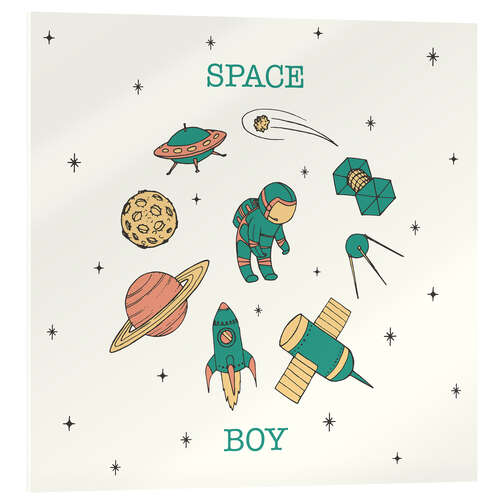 Obraz na szkle akrylowym Space Boy