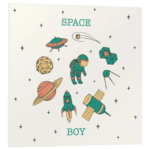 Foam board print Space Boy