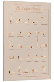 Magnettafel 25 Yoga Poses