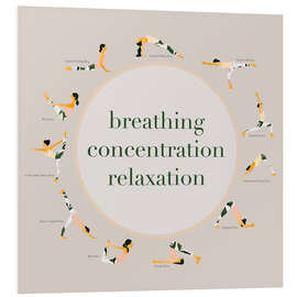 Bilde på skumplate Yoga - breathing concentration relaxation