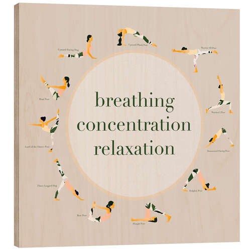 Puutaulu Yoga - breathing concentration relaxation