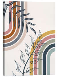 Canvas print  Boho rainbow and plants - TAlex