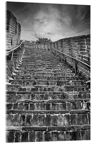 Quadro em acrílico Escadas na Grande Muralha perto de Mutianyu, China