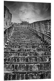 Foam board print Steps on the Great Wall near Mutianyu, China