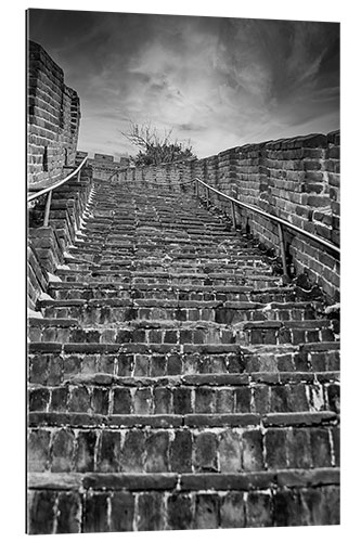 Galleritryk Steps on the Great Wall near Mutianyu, China