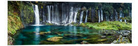 Foam board print Shiraito Wasserfall im Fuji Hakone Izu Nationalpark