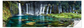 Vinilo para la pared Shiraito Wasserfall im Fuji Hakone Izu Nationalpark